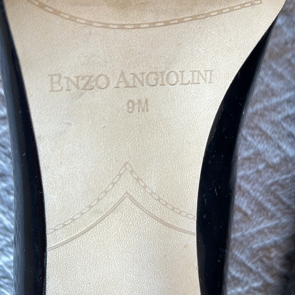 Enzo Angliolini Peep Toe Black Heels - Size 9 - Picture 8 of 10